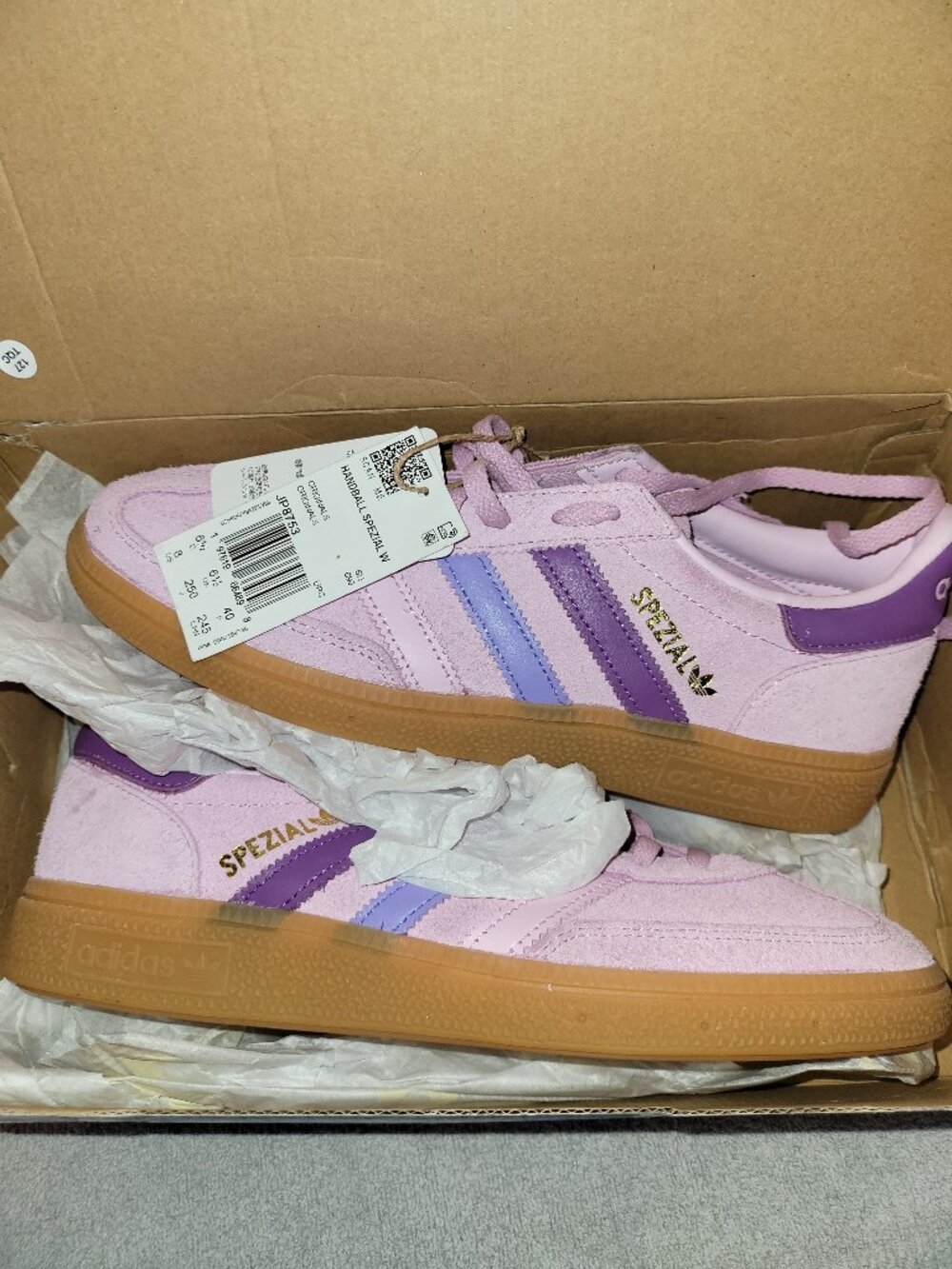 Adidas Spezial Women's Size 8 All Purple Tan Gum Sneakers JP5783 (#2711)